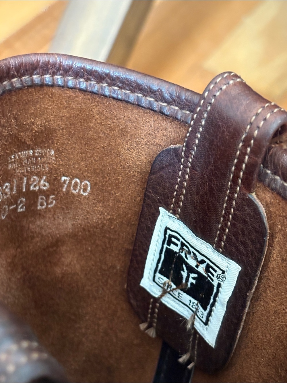 Frye Dark Brown Leather Harness Western Boots - Picture 6 of 9